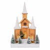 DREWNIANY DOMEK LED 44CM