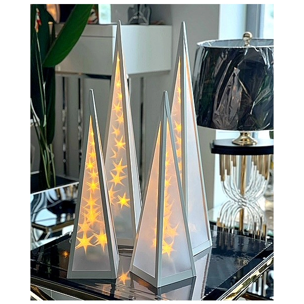 STOŻEK METALOWY LED 45CM