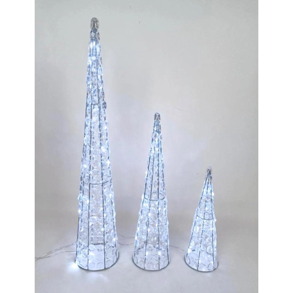 STOŻEK AKRYLOWY LED 40CM