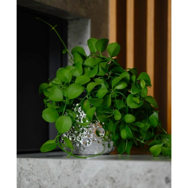 OSŁONKA CERAMICZNA SREBRNA 15CM