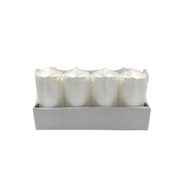 ŚWIECE BIAŁE 10CM- 4 SZT