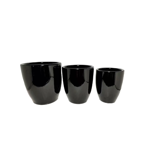 DONICA CERAMICZNA CZARNA 42 CM