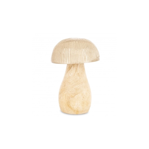 GRZYB DREWNIANO- METALOWY 13 CM