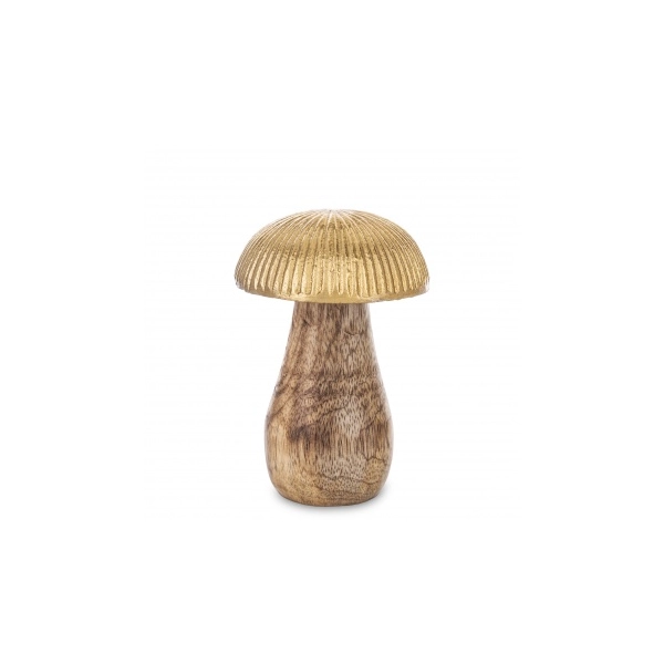GRZYB DREWNIANO- METALOWY 10,5 CM