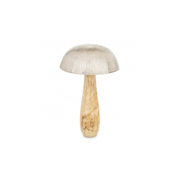 GRZYB DREWNIANO- METALOWY 27 CM