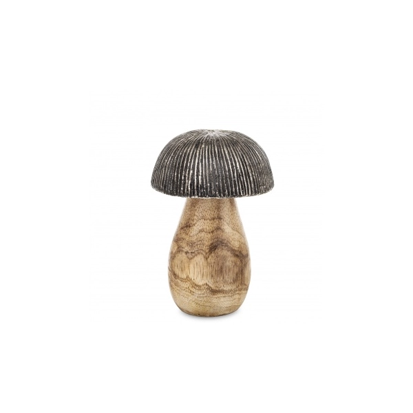 GRZYB DREWNIANO- METALOWY 13,5 CM