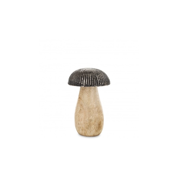 GRZYB DREWNIANO- METALOWY 11 CM