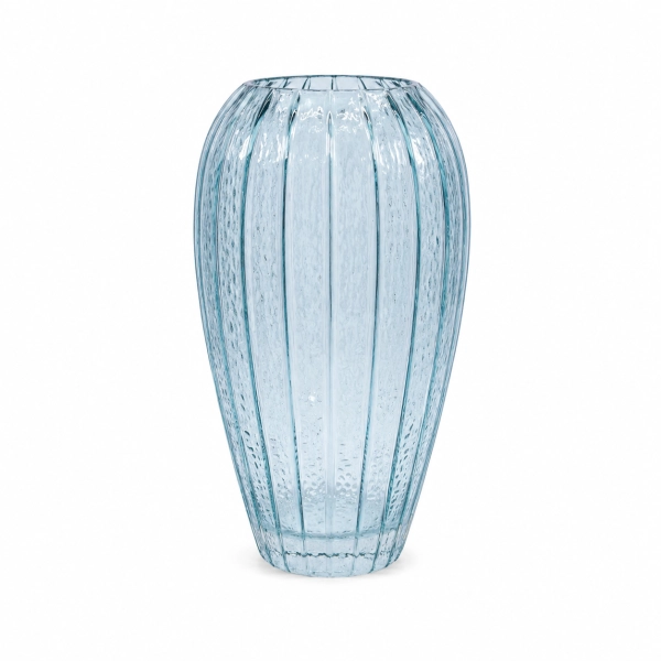 WAZON SZKLANY NIEBIESKI 25CM