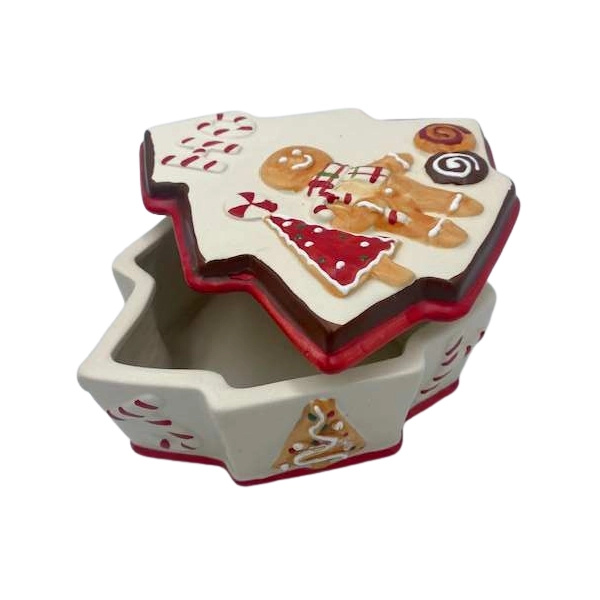 POJEMNIK CERAMICZNY CHOINKA 19CM