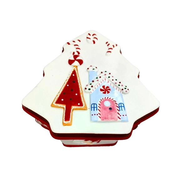 POJEMNIK CERAMICZNY CHOINKA 19CM