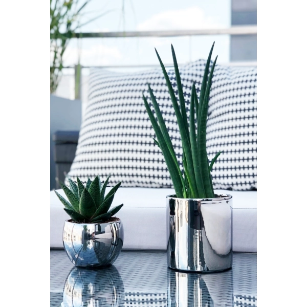 OSŁONKA CERAMICZNA SREBRNA 23CM