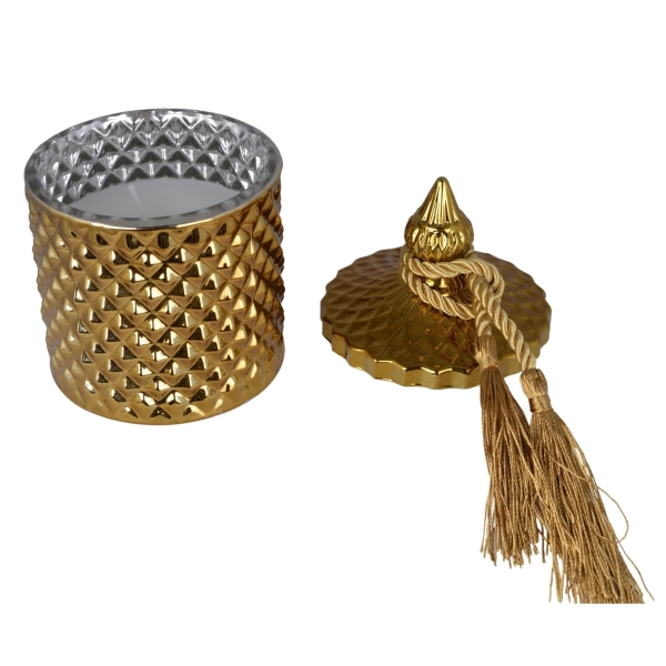 ŚWIECA W SZKLE AMBER 110G