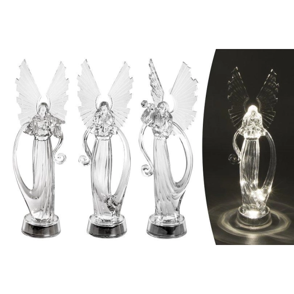 FIGURKA ANIOŁ AKRYL LED 33CM