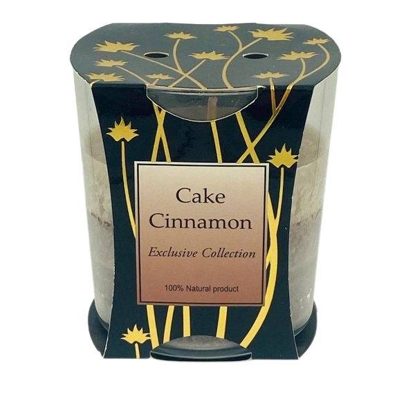 ŚWIECA W SZKLE- CAKE CINNAMON